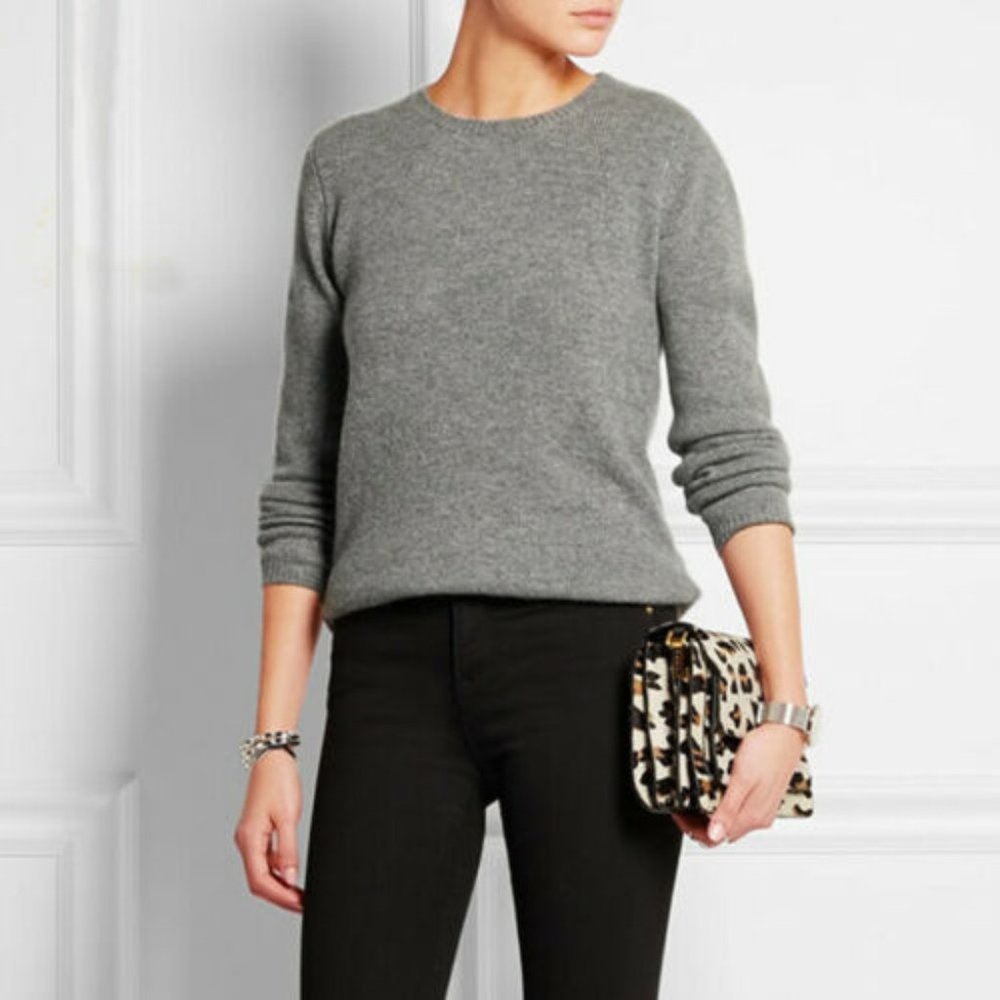 VINCE Cashmere & Wool Sweater in Gray SZ XS